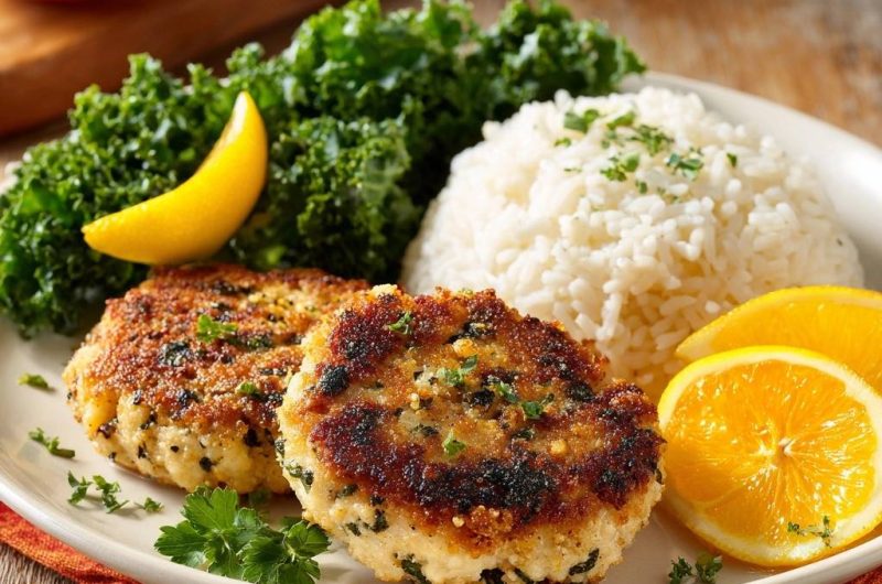 Crispy Spinach Crab Cakes