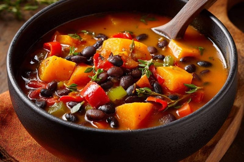 Black Bean Butternut Squash Soup