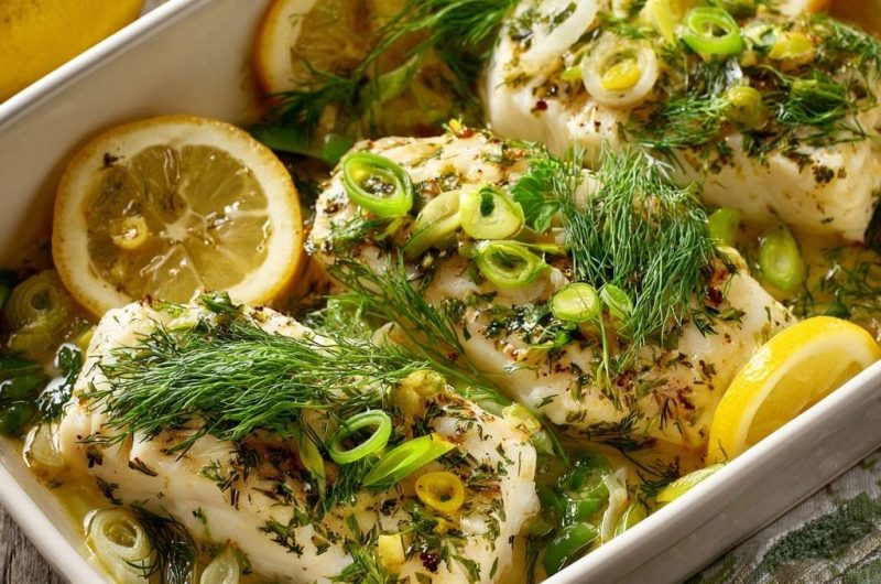 Lemon Dill Baked Cod