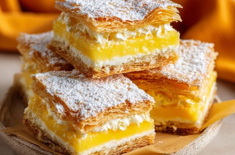 Lemon Phyllo Cream Bars