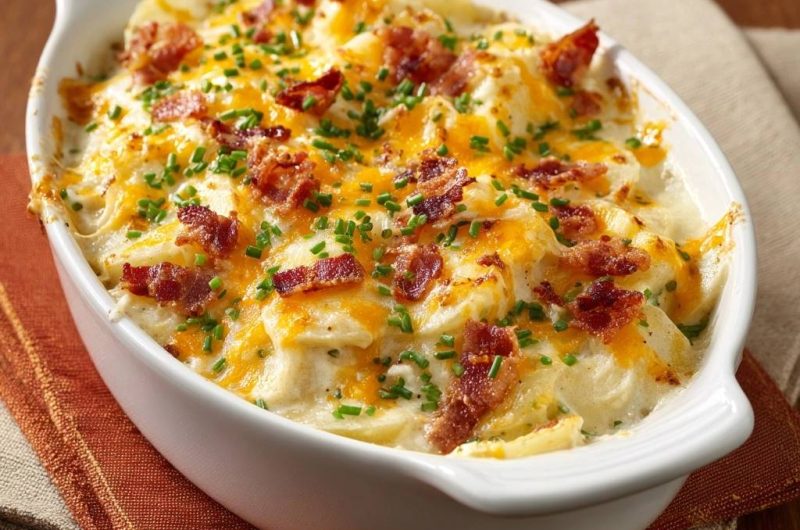 Bacon Cheddar Potato Casserole