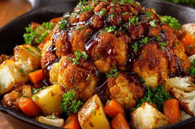 Skillet BBQ Roasted Cauliflower