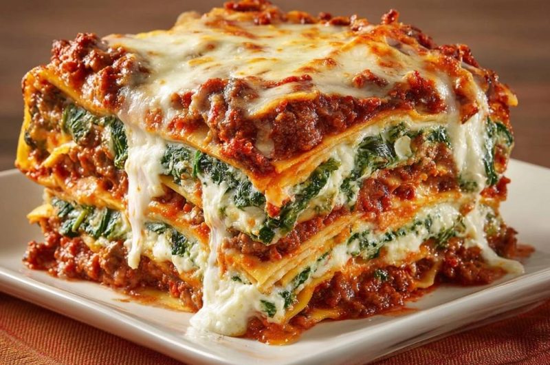 Spinach Beef Lasagna