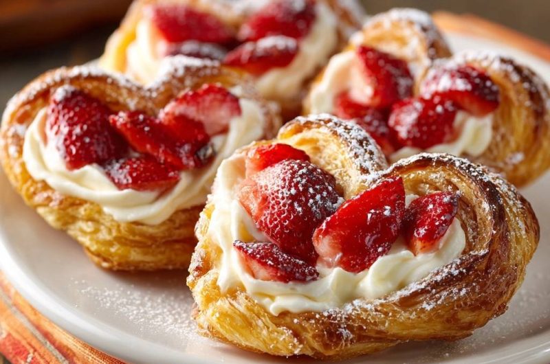 Strawberry Cream Danishes
