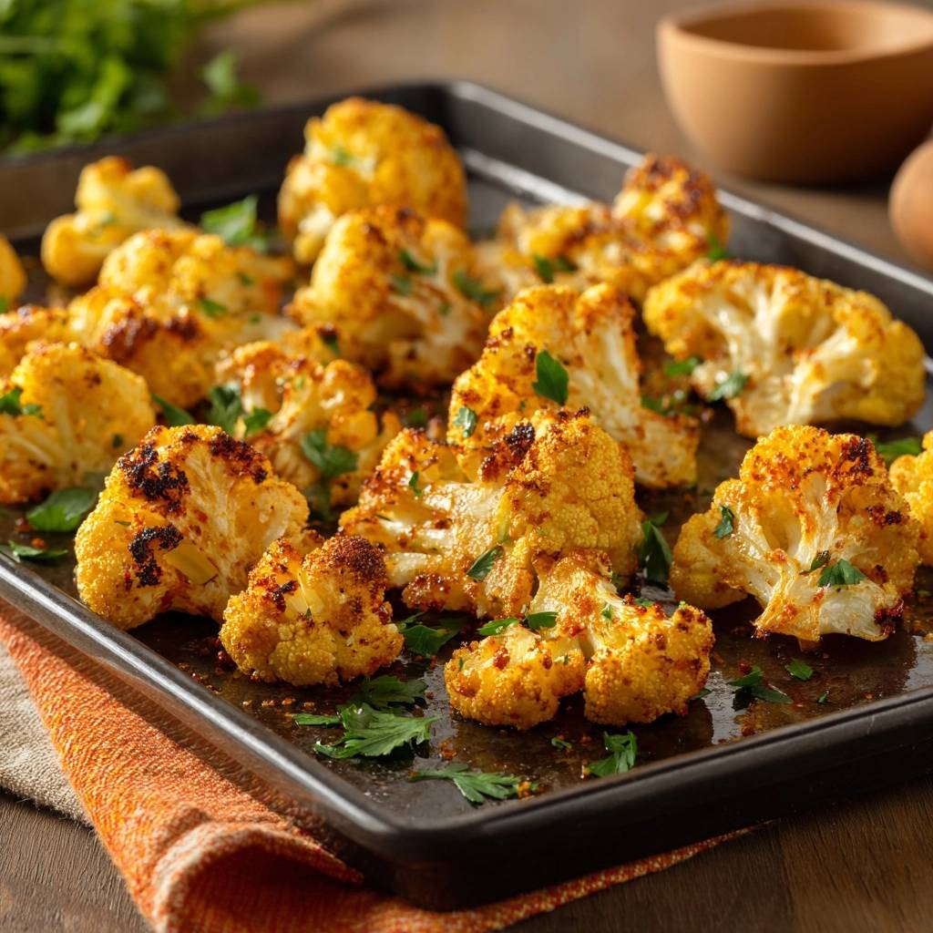 40-Minute Crispy Turmeric Roasted Cauliflower