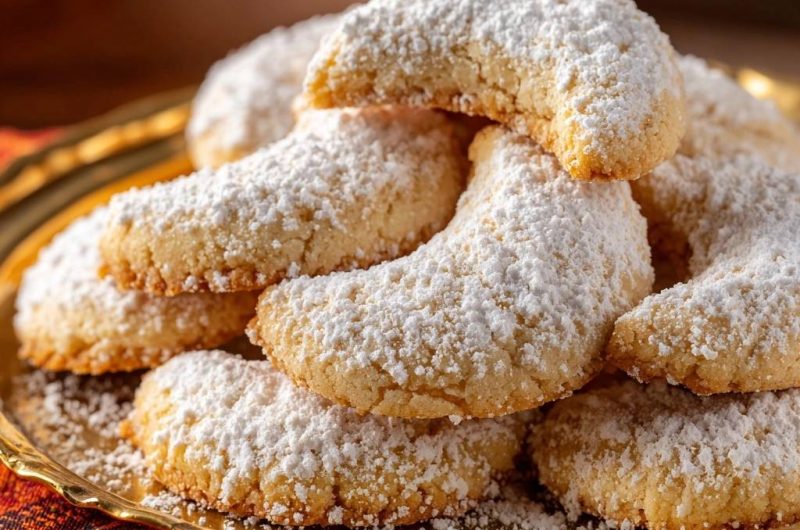 Almond Crescent Cookies