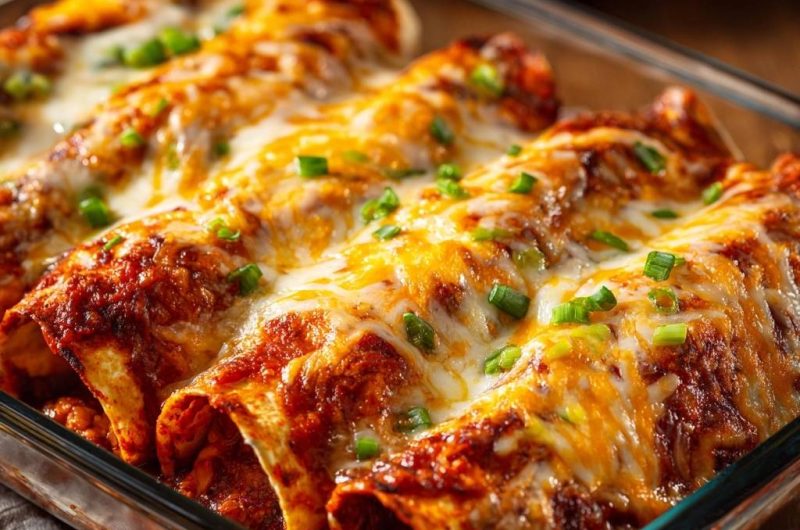 Beef and Bean Enchiladas