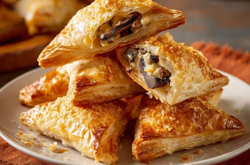 Mushroom Brie Pastry