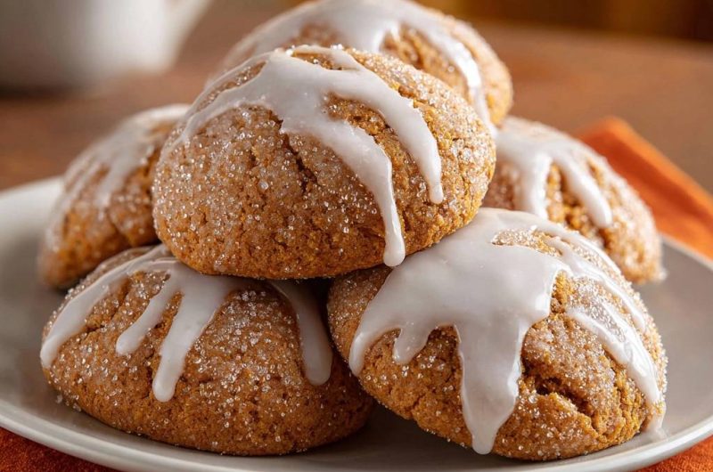 Chewy Iced Gingersnaps
