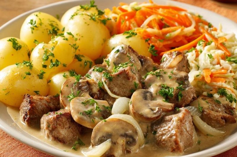 Creamy Beef Mushrooms