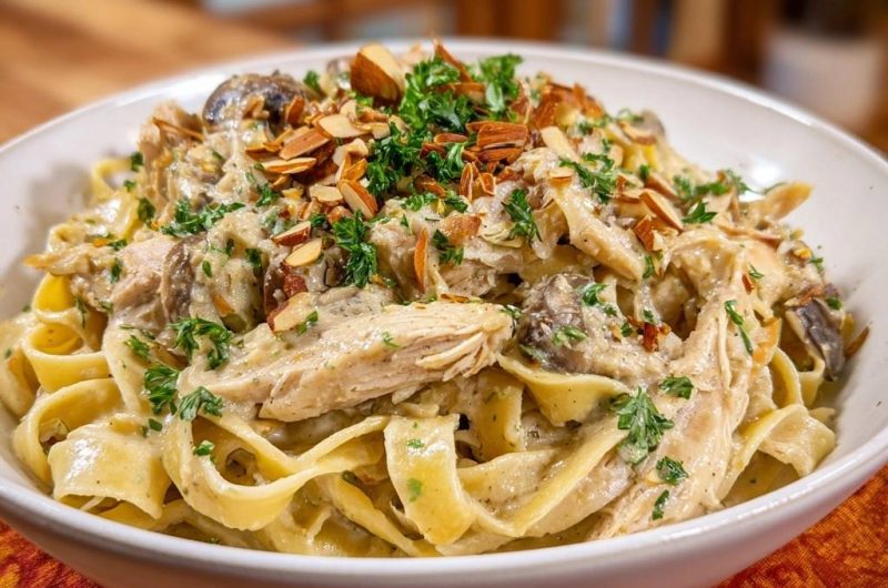 Chicken Mushroom Fettuccine