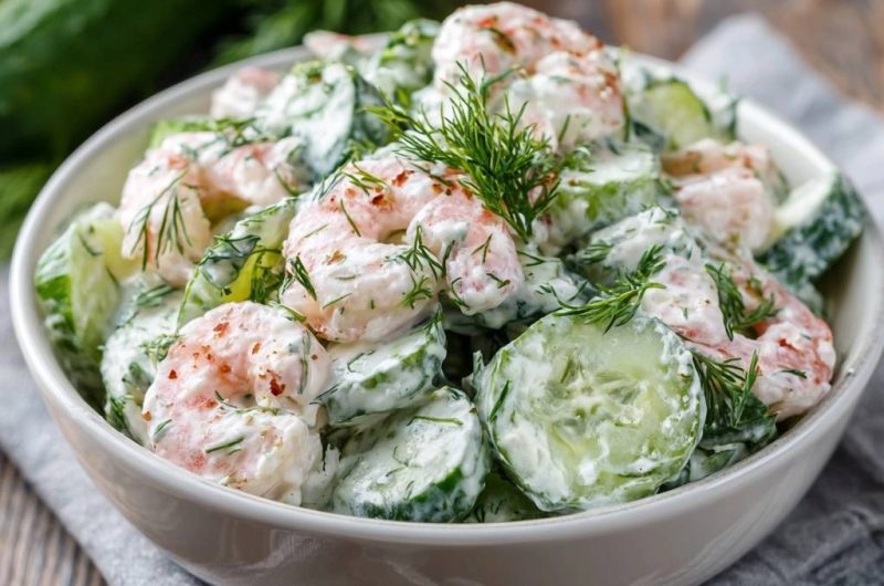 Shrimp and Cucumber Salad