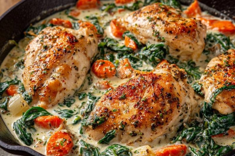 Creamy Garlic Spinach Chicken