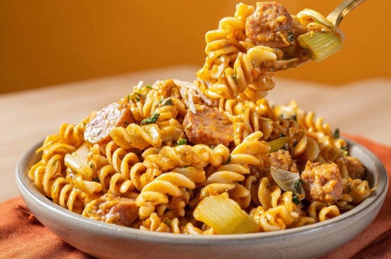 Sausage Leek Fusilli