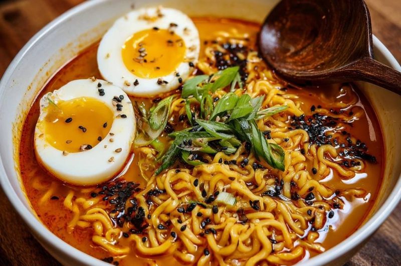 Creamy Spicy Garlic Ramen