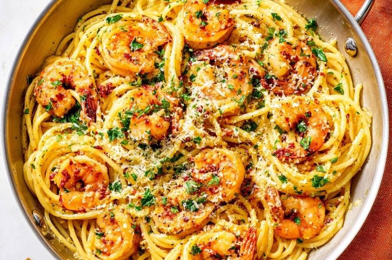 Garlic Butter Shrimp Pasta