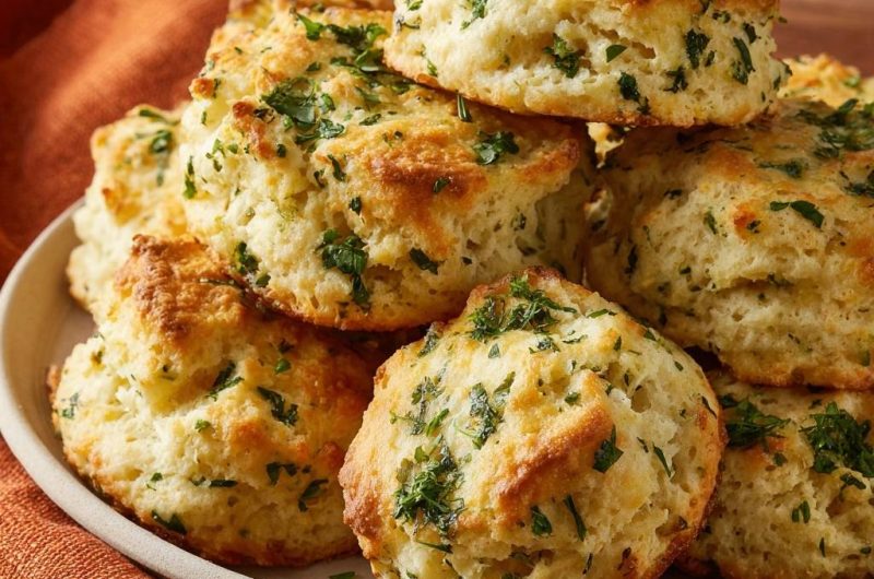 Garlic Herb Cheddar Biscuits