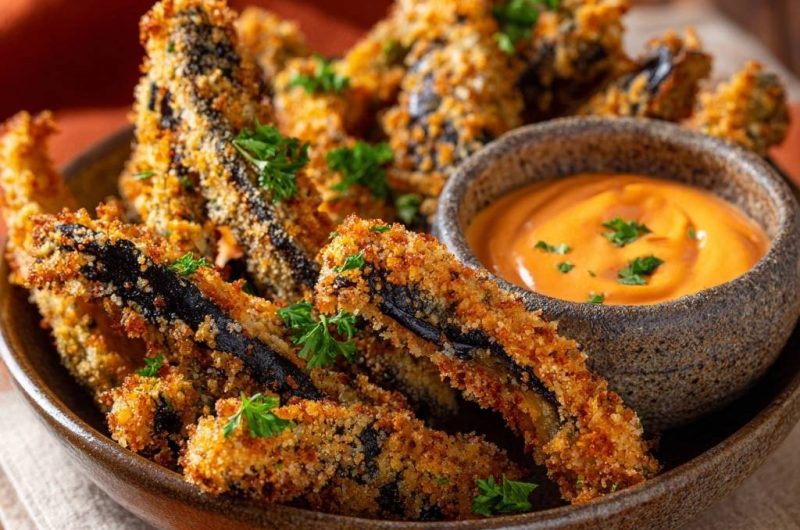 Crispy Panko Eggplant Fries