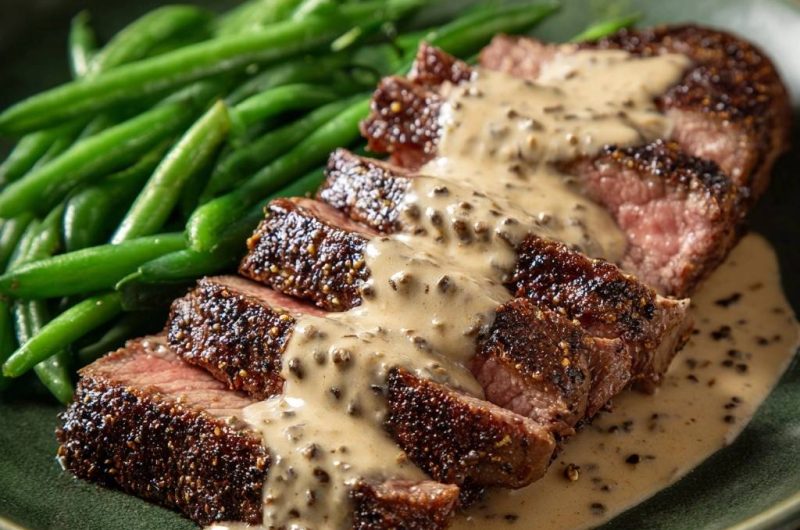 Peppercorn Crusted Steak