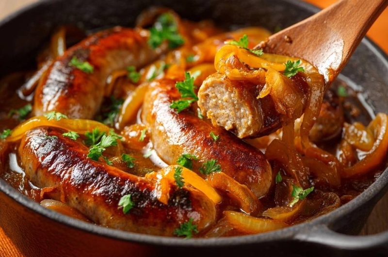 Skillet Chicken Sausages