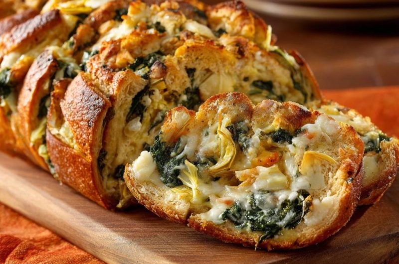 Spinach Artichoke Bread