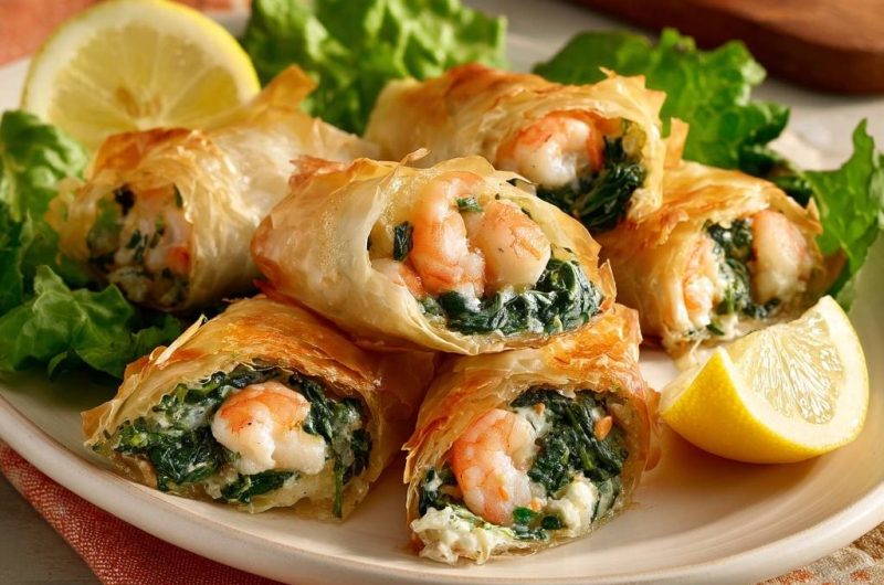 Shrimp Phyllo Rolls