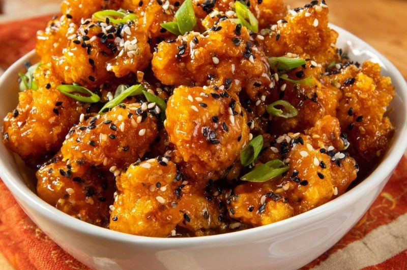 Orange Cauliflower Bites