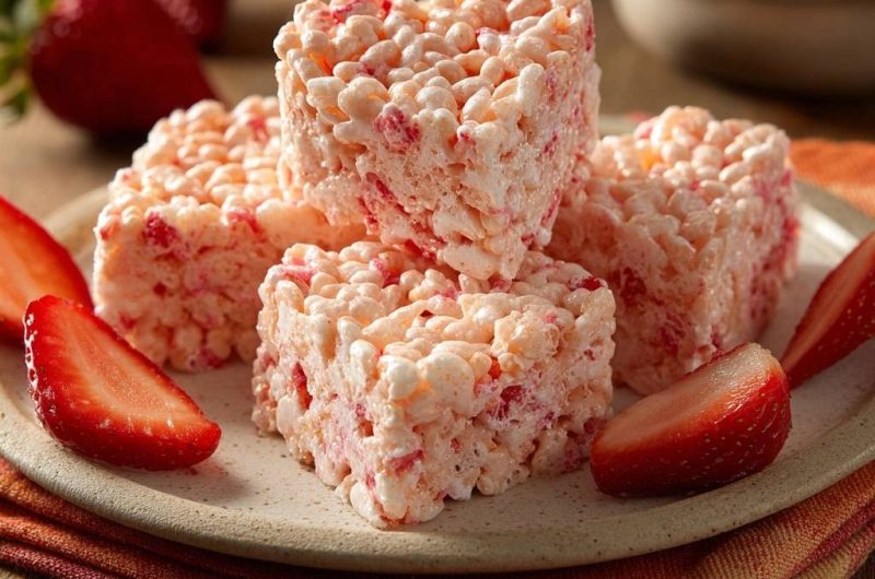 Strawberry Rice Krispie Treats