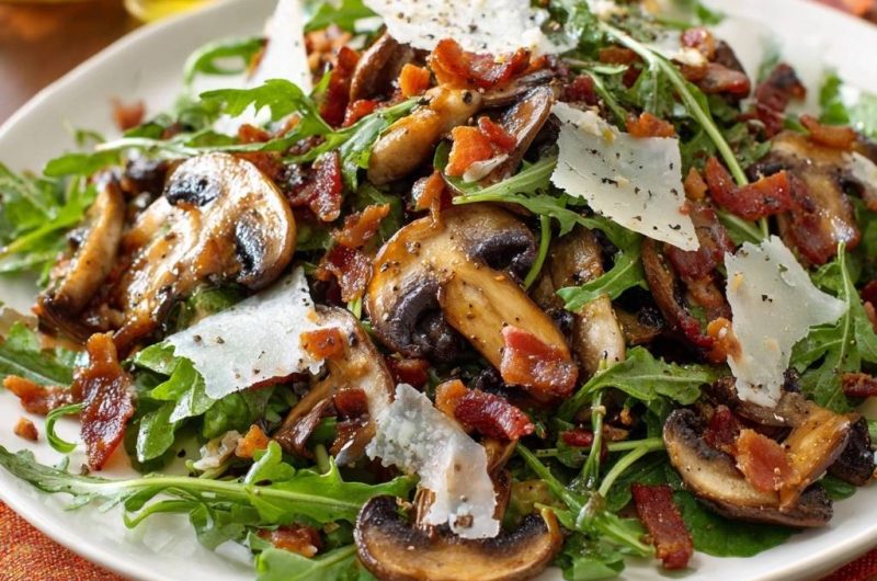Bacon Mushroom Salad