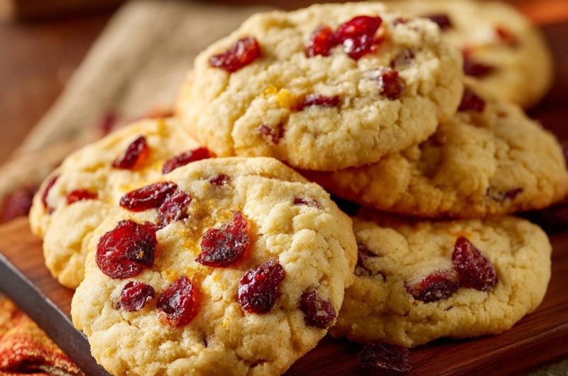 White Chocolate Cranberry Orange Cookies