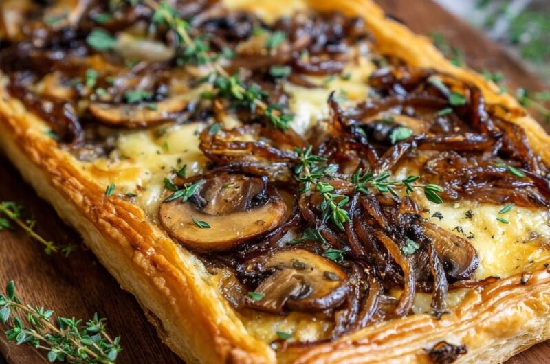Caramelized Onion and Mushroom Tart