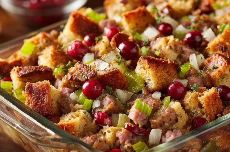 Cranberry Sausage Stuffing
