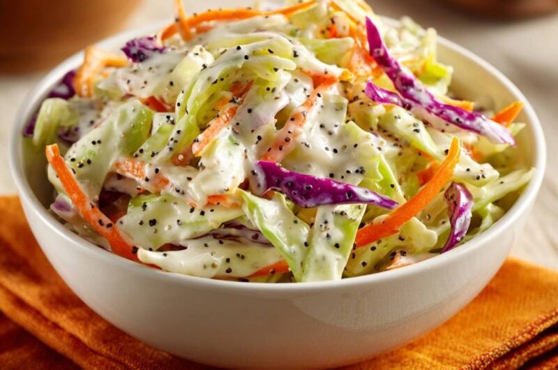 Creamy Poppy Seed Coleslaw