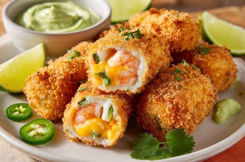 Shrimp and Cheese Jalapeno Poppers