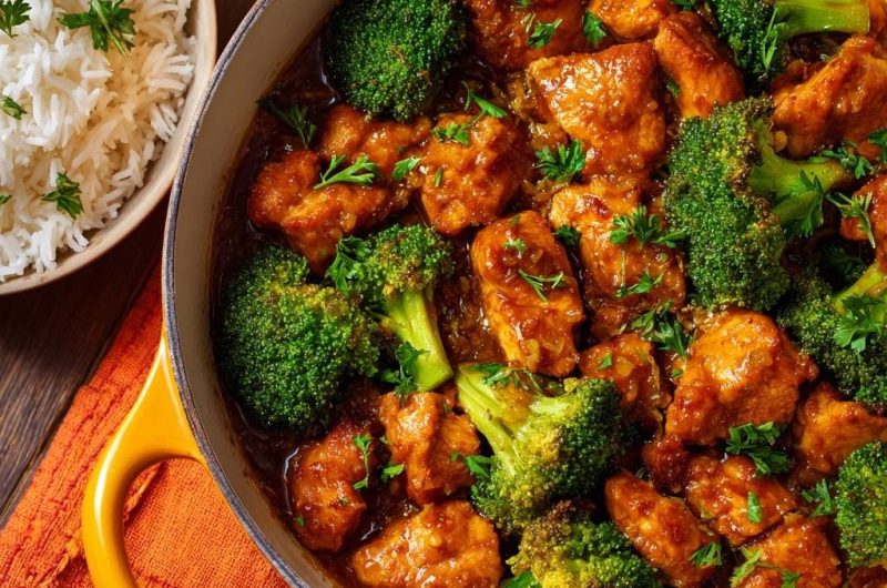 Garlic Ginger Chicken Broccoli