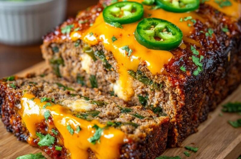 Jalapeno Popper Stuffed Meatloaf