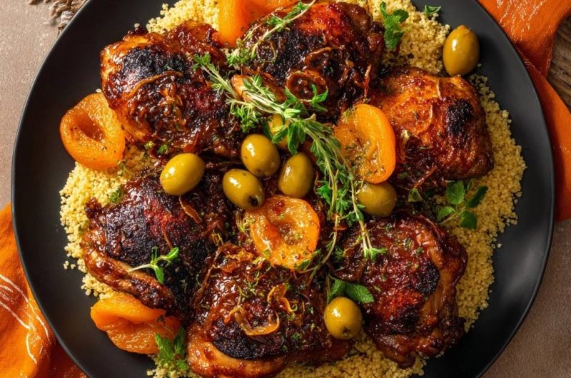 Moroccan Glazed Chicken Thighs