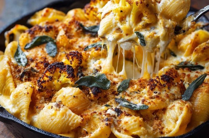 Cauliflower Shells and Cheese