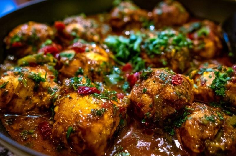 Braised Mediterranean Chicken Thighs