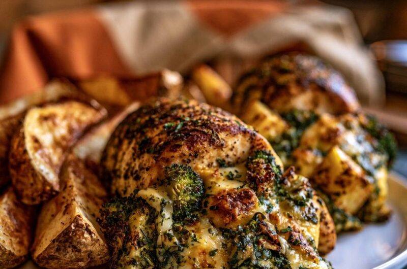 Broccoli and Cheese Stuffed Chicken Breasts