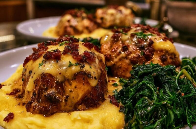 Cheesy Bacon Smothered Chicken
