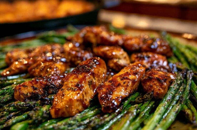Glazed Balsamic Chicken and Asparagus