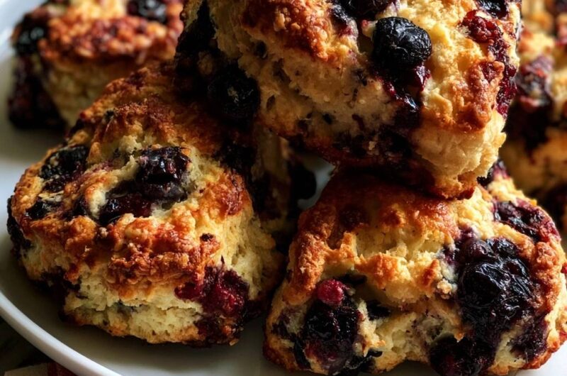 Golden Blueberry Butter Scones