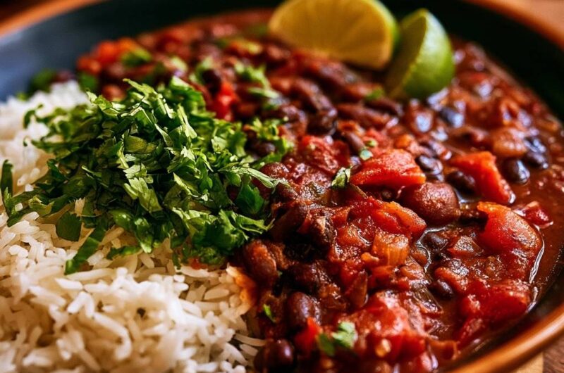 Hearty Black Bean and Tomato Chili