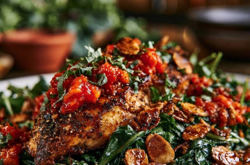Mediterranean Garlic Herb Chicken