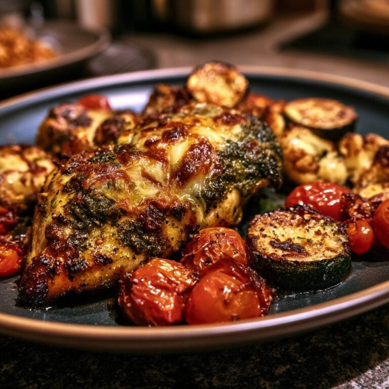 Mastering Pesto Mozzarella Roasted Chicken and Vegetables