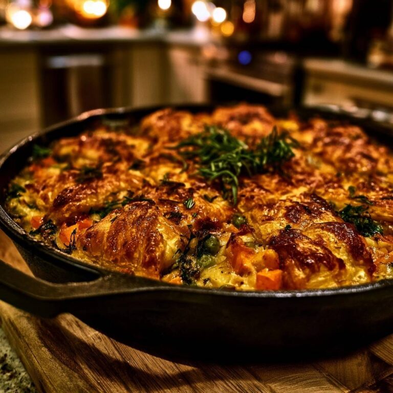 Mastering Skillet Chicken Pot Pie with Puff Pastry