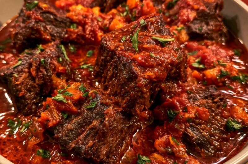 Slow-Braised Tomato Beef Short Ribs