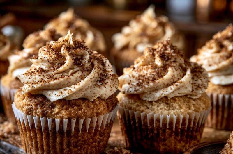 Spiced Snickerdoodle Cupcakes