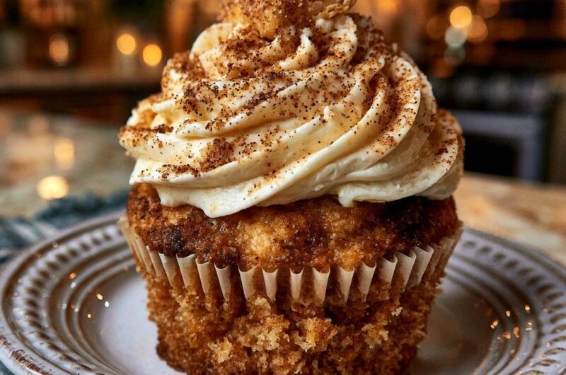 Cinnamon Snickerdoodle Cupcakes